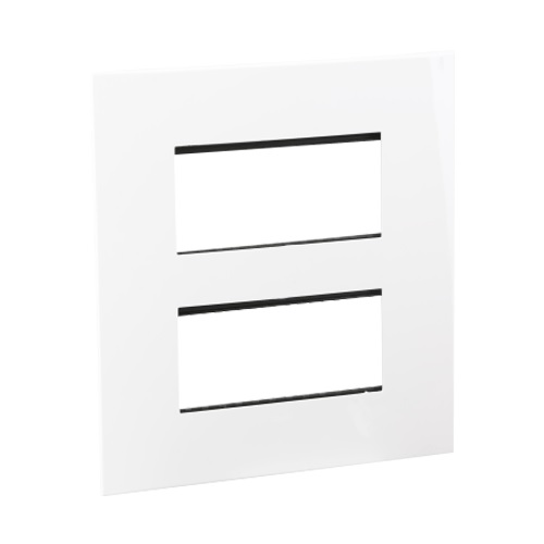 Legrand Arteor White Plate With Frame, 2x6 M, 5757 70